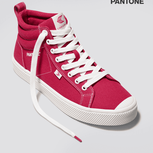 oca high pantone viva magenta off white canvas sneaker.hover