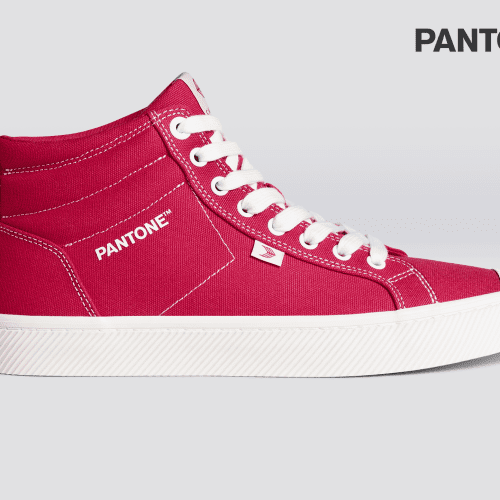 oca high pantone viva magenta off white canvas sneaker.slideshow1