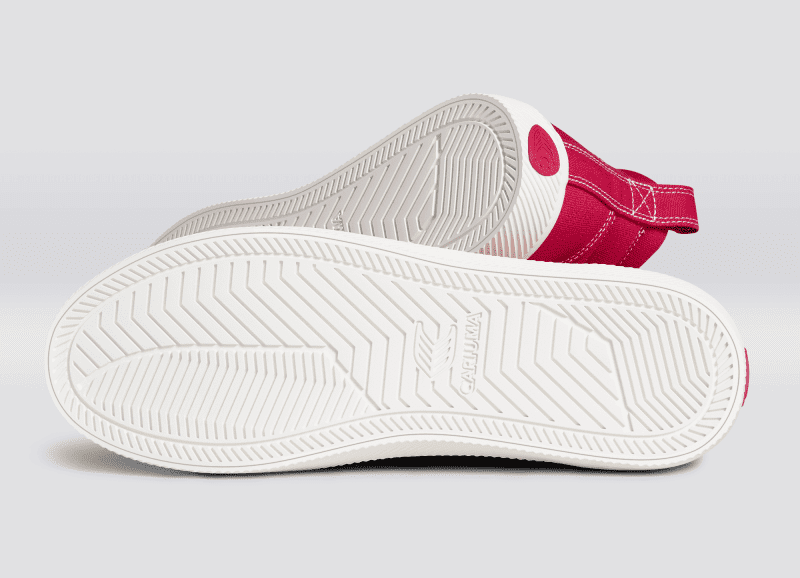 oca high pantone viva magenta off white canvas sneaker.slideshow2