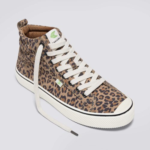 oca high stripe leopard print suede sneaker.fb feed