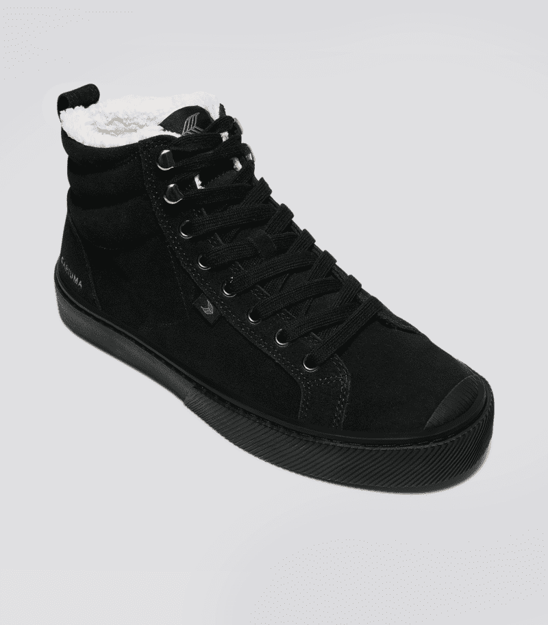 oca high therma hooks all black suede sneaker.hover