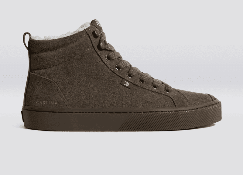 oca high therma hooks all teak suede sneaker.slideshow1