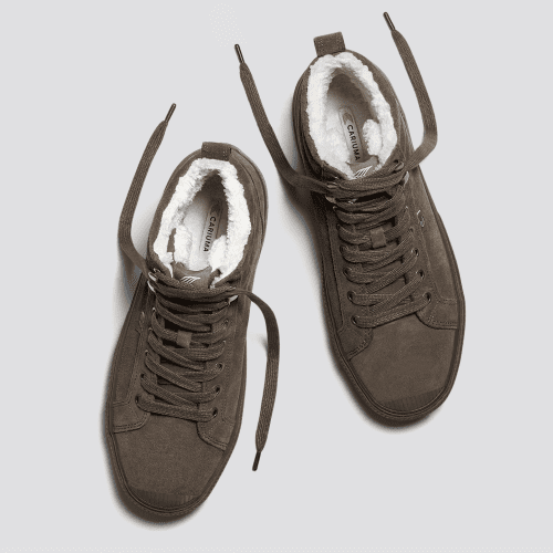 oca high therma hooks all teak suede sneaker.slideshow5