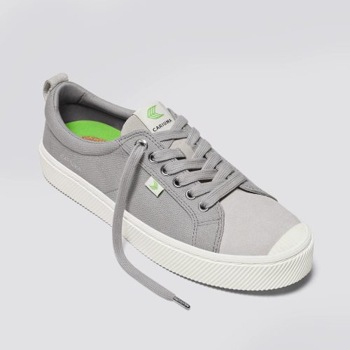 oca low light grey canvas off white vintage suede.fb feed