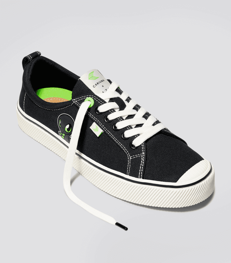 oca low razer black canvas sneaker.hover