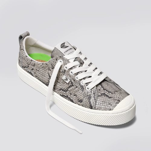 oca low snake print premium leather.hover