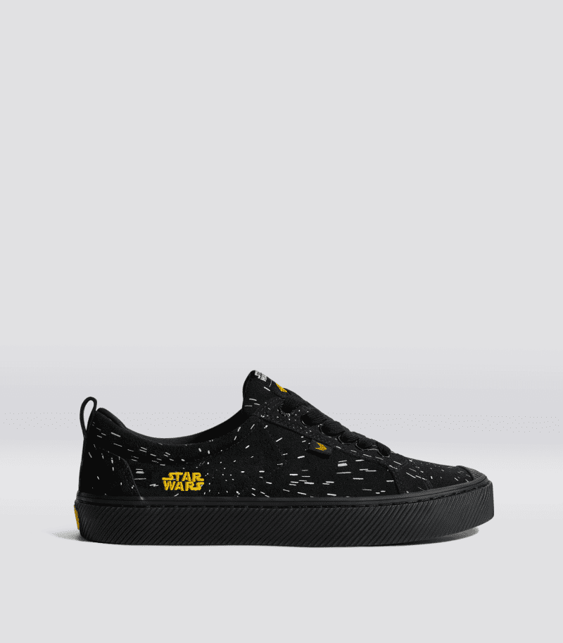 oca low star wars all black suede sneaker.side view 530cb17b e713 403f 9a23 66a0ec217a63