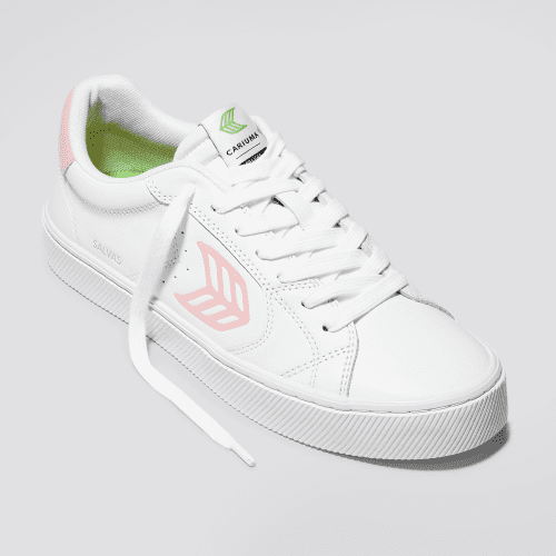 salvas white leather rose logo sneaker.hover 240401f6 9268 45c6 8557 aa9b52ca477e