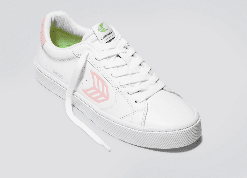 salvas white leather rose logo sneaker.slideshow3 e80df085 c6e0 4df6 a853 f396ff9d6612