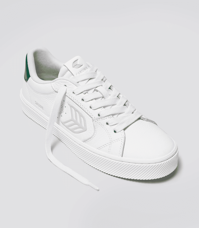 salvas white premium leather metallic green and ice.fb feed 92b880f0 d86a 4bff ab65 2d9a7be5694b