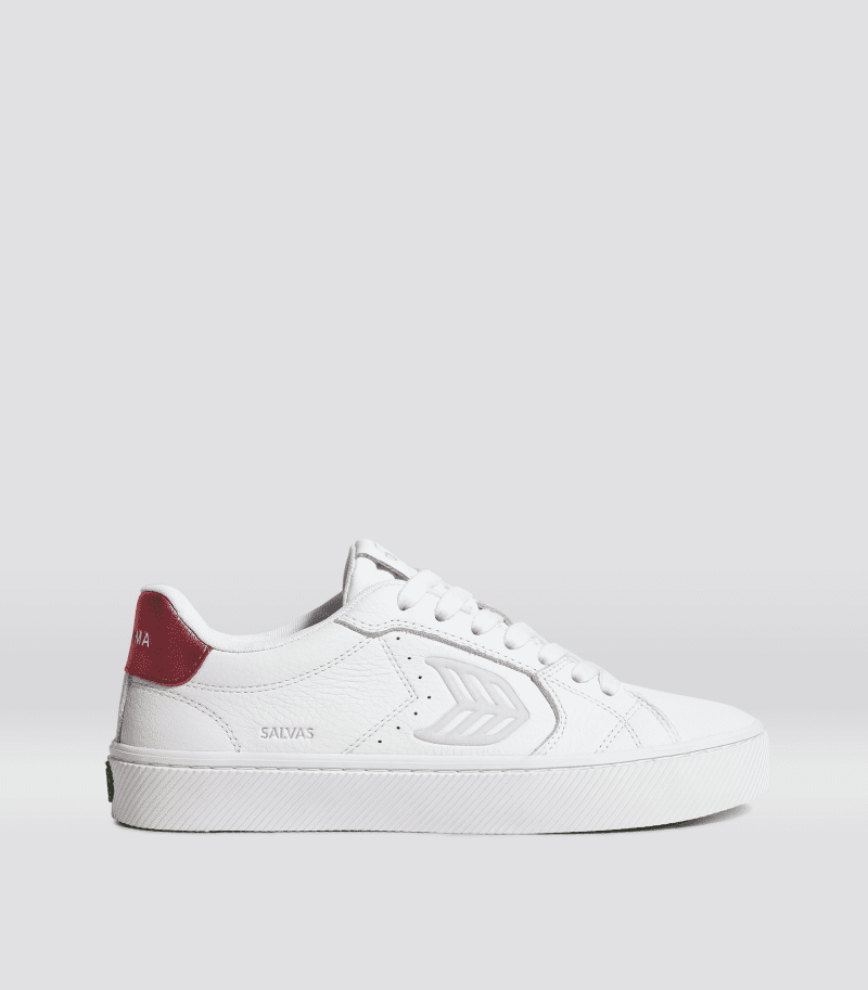 salvas white premium leather metallic red and ice.side view 236651b8 f6bf 429b 84c9 73407c3be897