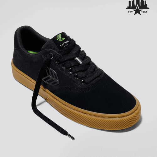 skatepark of tampa naioca pro all black gum suede sneaker.fb feed