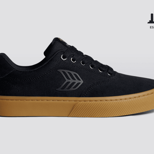 skatepark of tampa naioca pro all black gum suede sneaker.slideshow1