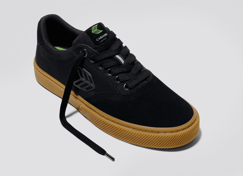 skatepark of tampa naioca pro all black gum suede sneaker.slideshow2