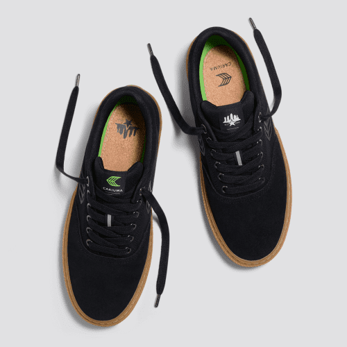 skatepark of tampa naioca pro all black gum suede sneaker.slideshow6