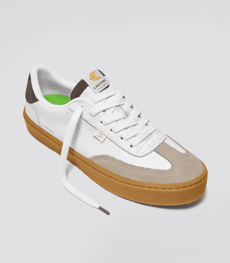 toca white gum leather sneaker.fb feed