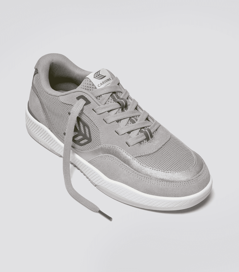 uba charcoal grey suede and mesh metallic silver and light grey.hover