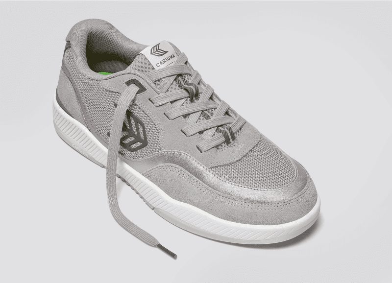 uba charcoal grey suede and mesh metallic silver and light grey.slideshow2