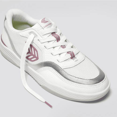 uba white premium leather and mesh metallic silver and blush pink.slideshow2 693f7723 515d 4ce1 852e edb4840a8b6d